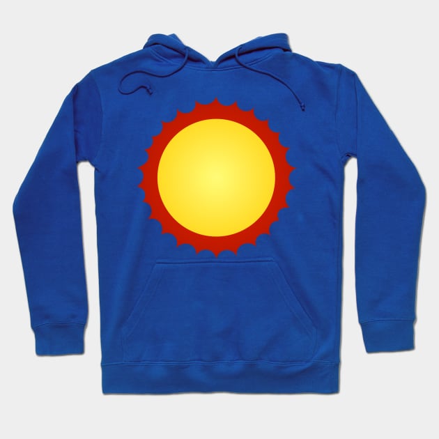 Kryptonian House of El sun logo from Jor-El Hoodie by C E Richards